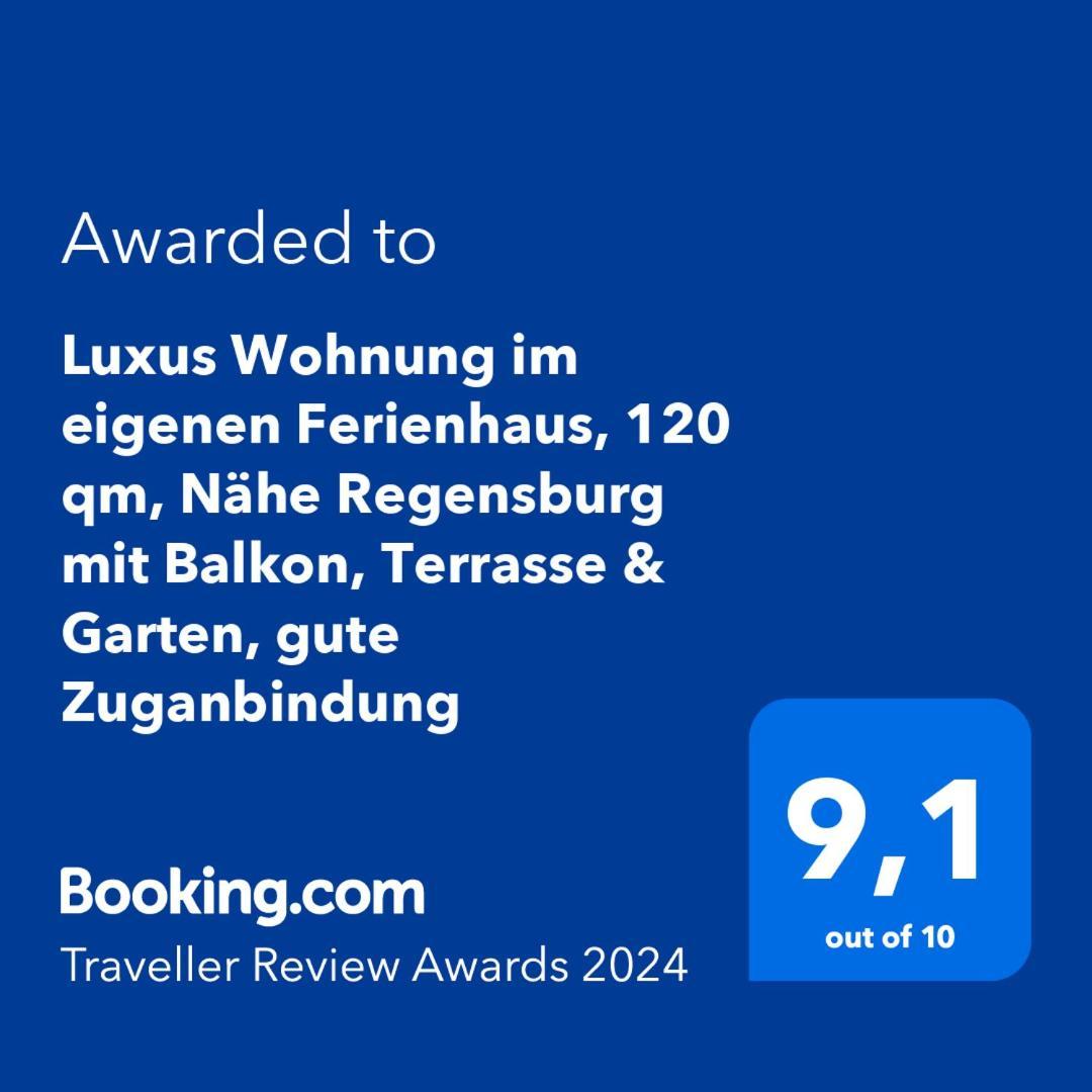Apartment Luxus Im Eigenen Ferienhaus, 120 Qm, Naehe Regensburg Mit Balkon, Terrasse & Garten, Gute Zuganbindung Laber